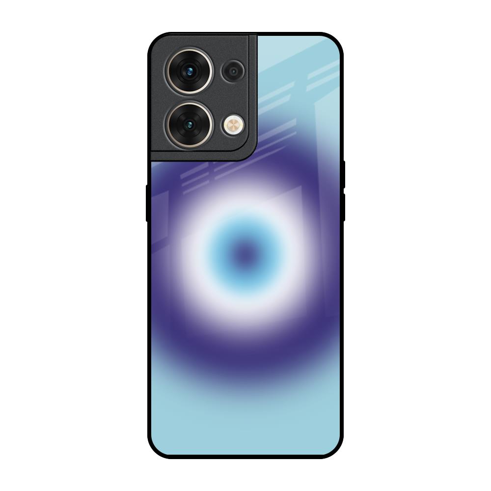 Evil Eye Art Oppo Reno8 5G Glass Back Cover Online