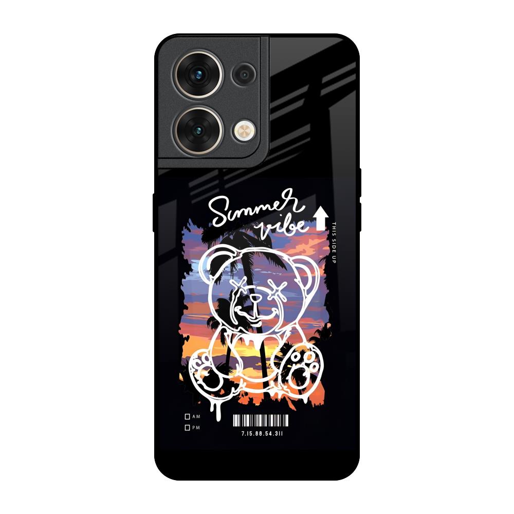 Summer Vibe Oppo Reno8 5G Glass Back Cover Online