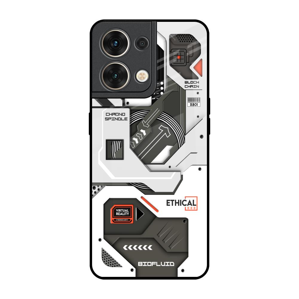 Explore Circuit Oppo Reno8 5G Glass Back Cover Online