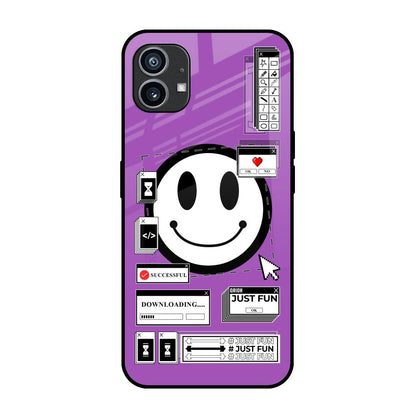 Code with Smile Nothing Phone 1 Glass Back Cover Online