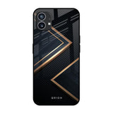 Sleek Golden & Navy Nothing Phone 1 Glass Back Cover Online