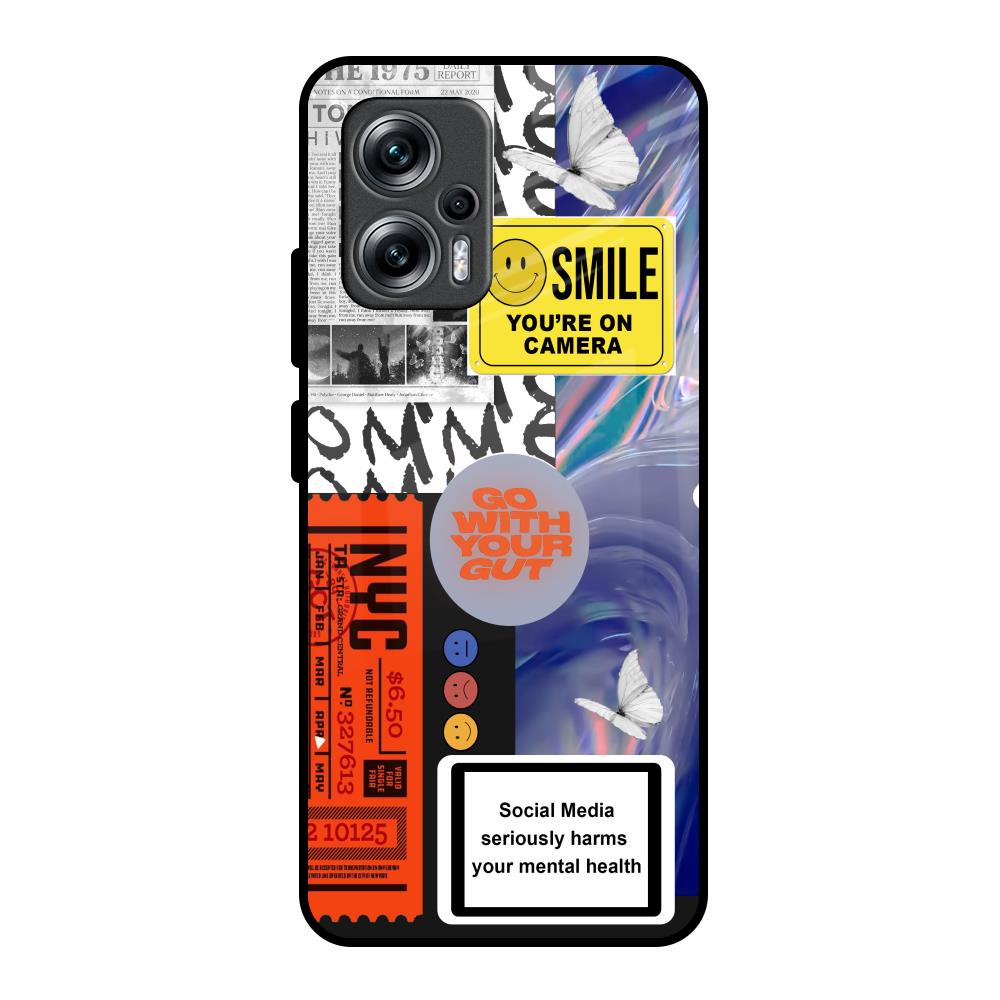 Smile for Camera Redmi K50i 5G Glass Back Cover Online