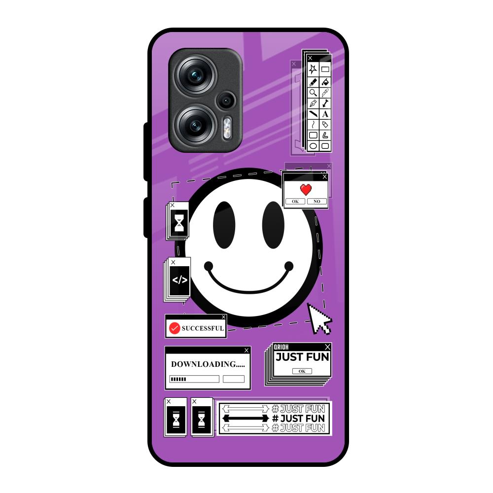 Code with Smile Redmi K50i 5G Glass Back Cover Online