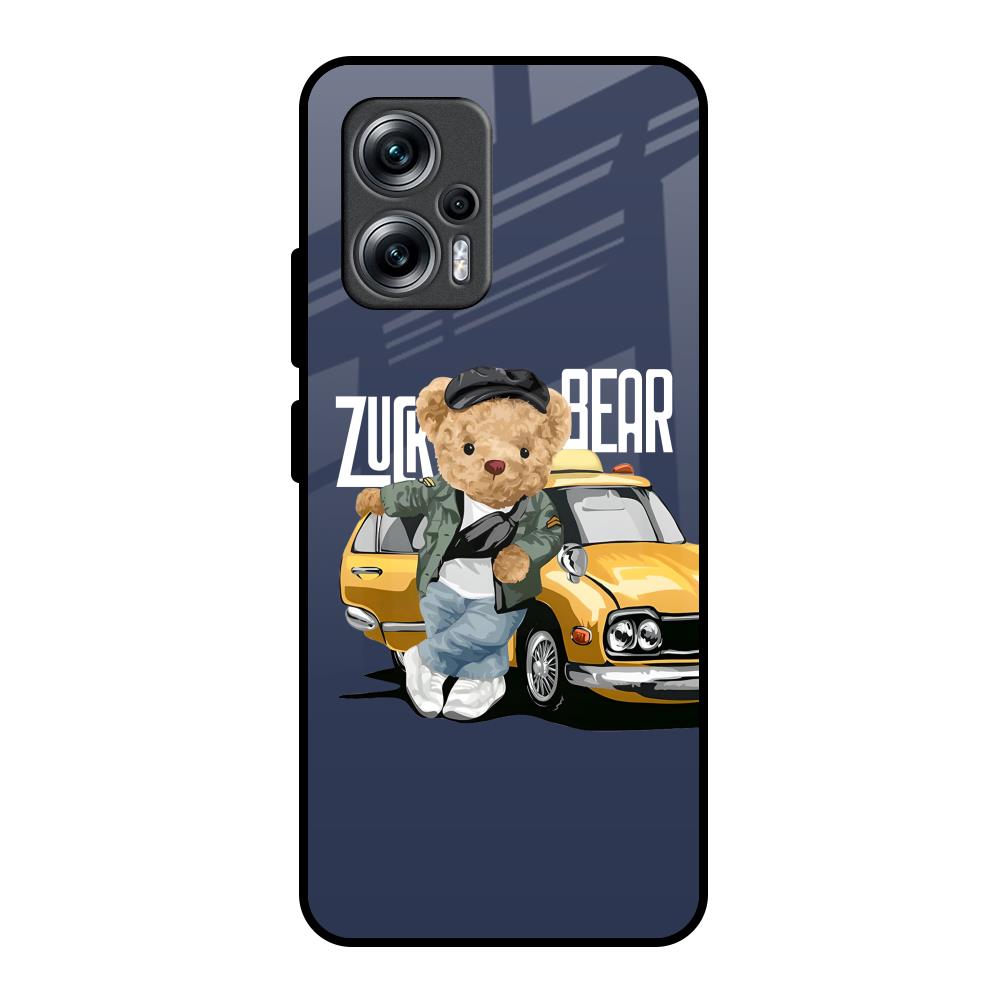 Adventurous Bear Redmi K50i 5G Glass Back Cover Online