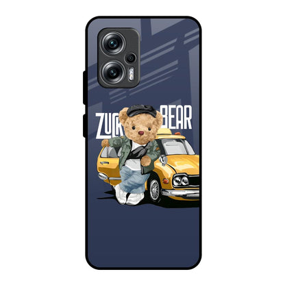 Adventurous Bear Redmi K50i 5G Glass Back Cover Online