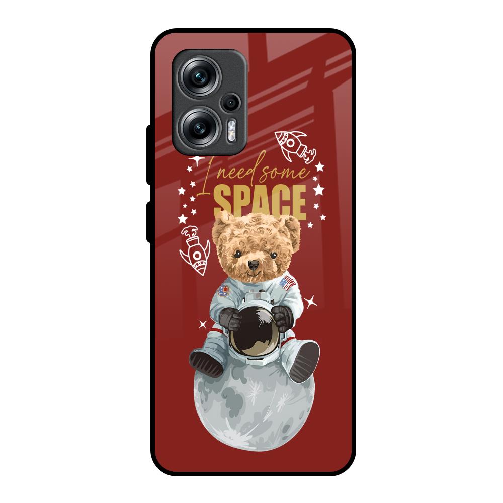 Astronaut Bear Redmi K50i 5G Glass Back Cover Online