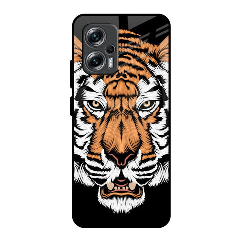 Angry Tiger Redmi K50i 5G Glass Back Cover Online
