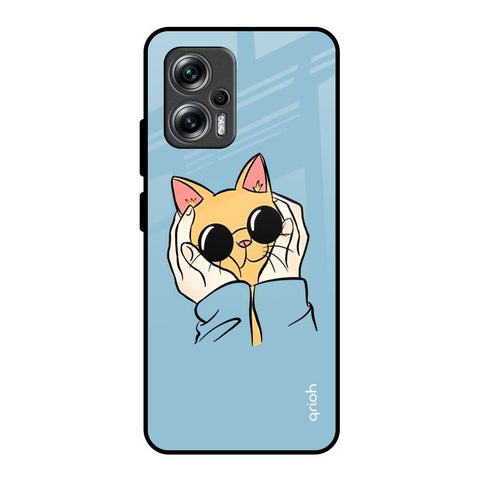 Adorable Cute Kitty Redmi K50i 5G Glass Back Cover Online
