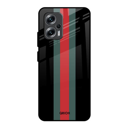 Vertical Stripes Redmi K50i 5G Glass Back Cover Online