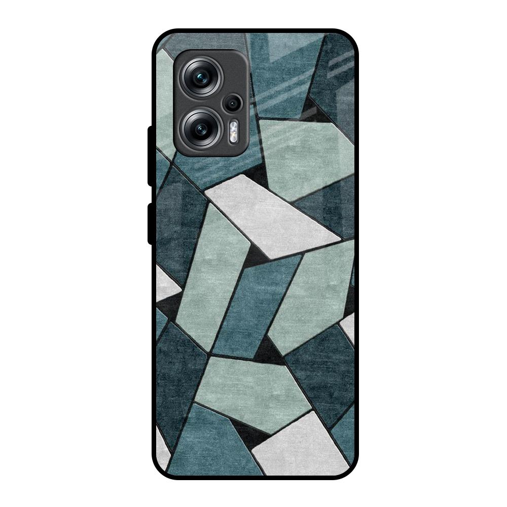 Abstact Tiles Redmi K50i 5G Glass Back Cover Online
