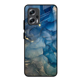 Blue Cool Marble Redmi K50i 5G Glass Back Cover Online