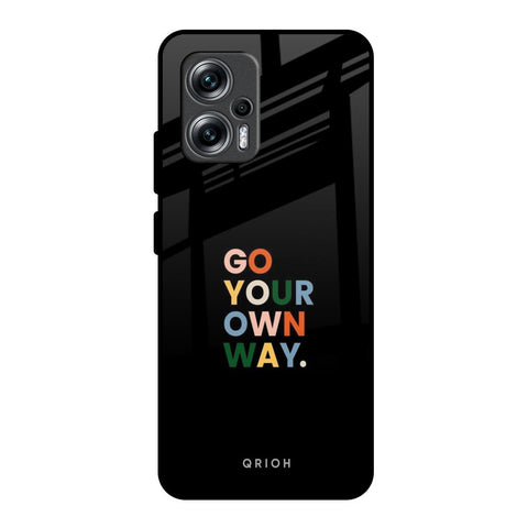 Go Your Own Way Redmi K50i 5G Glass Back Cover Online