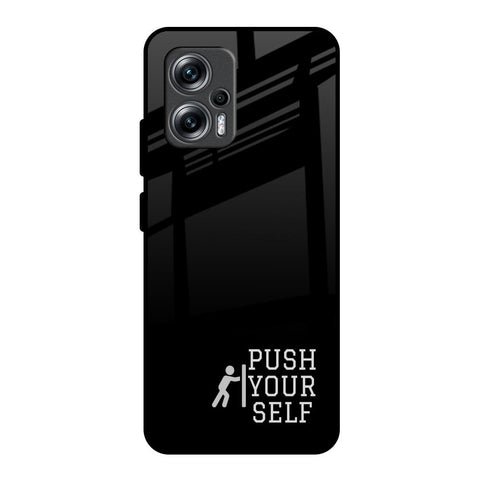 Push Your Self Redmi K50i 5G Glass Back Cover Online