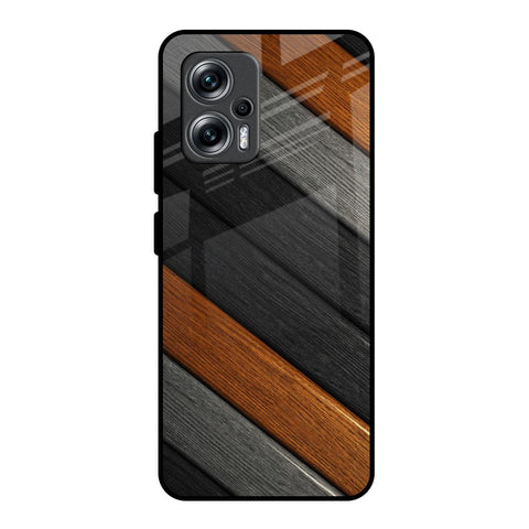 Tri Color Wood Redmi K50i 5G Glass Back Cover Online