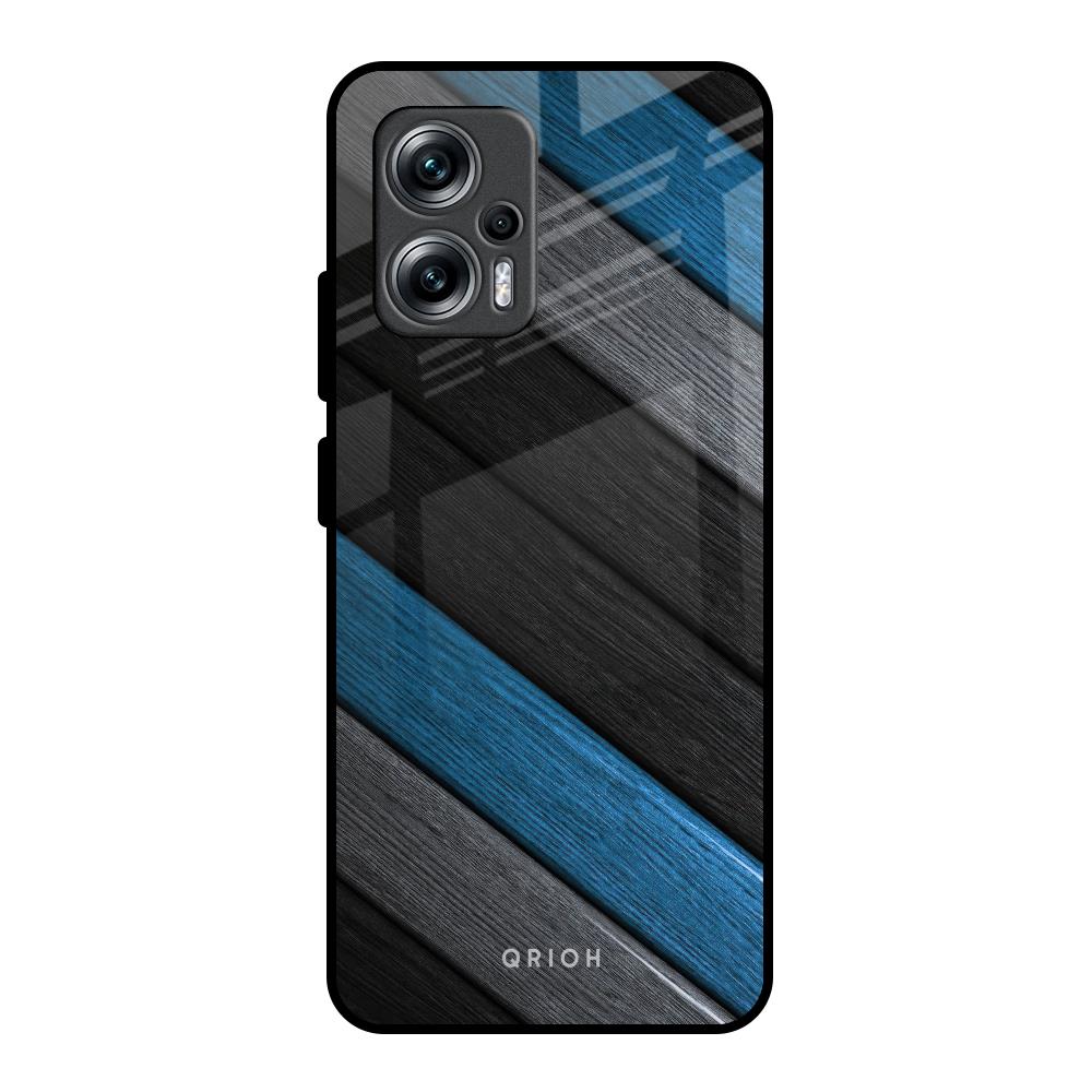 Multicolor Wooden Effect Redmi K50i 5G Glass Back Cover Online