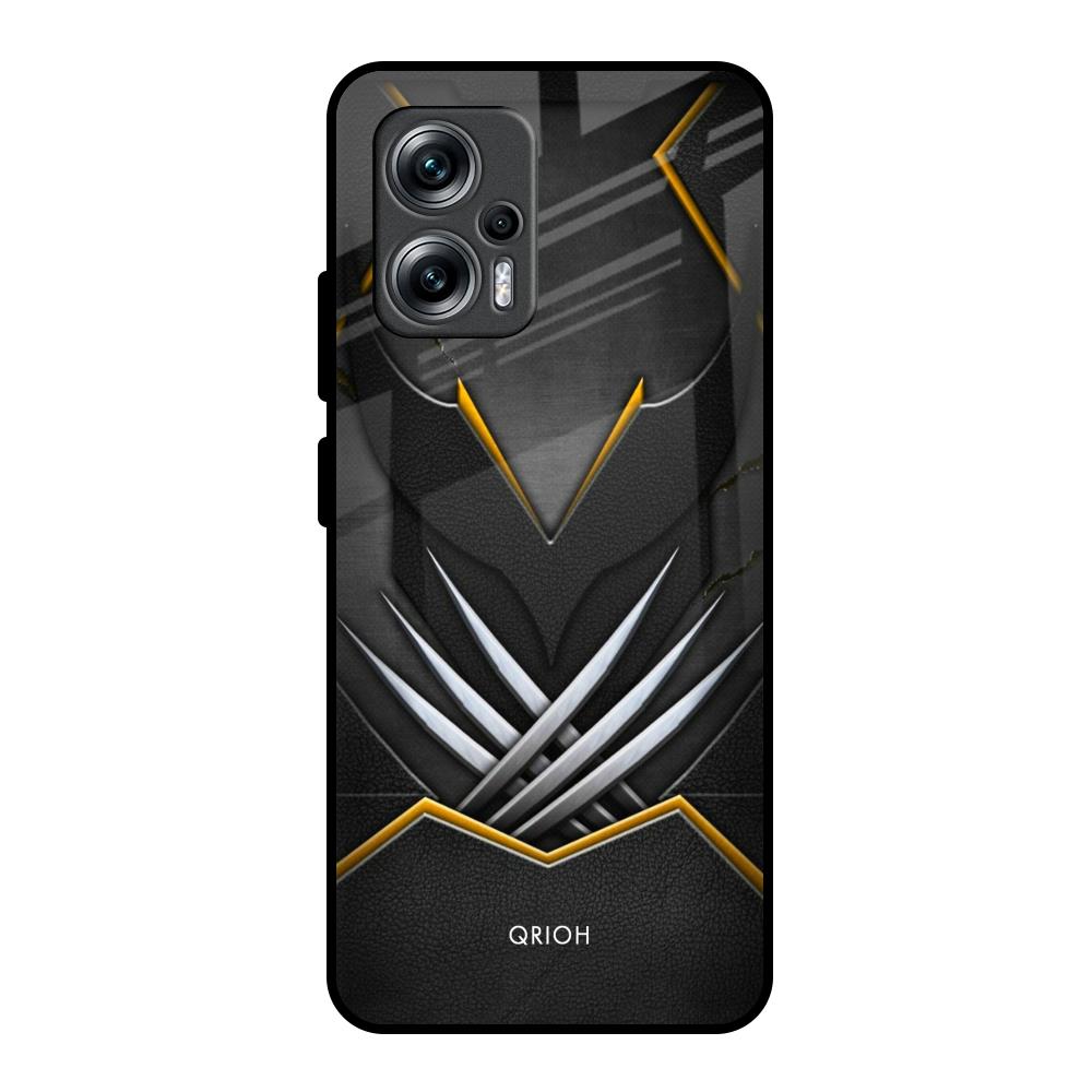 Black Warrior Redmi K50i 5G Glass Back Cover Online
