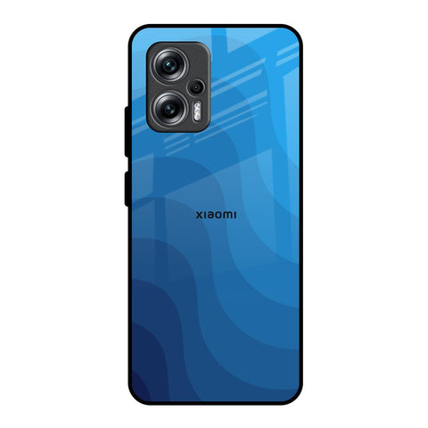 Blue Wave Abstract Redmi K50i 5G Glass Back Cover Online