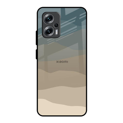 Abstract Mountain Pattern Redmi K50i 5G Glass Back Cover Online