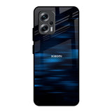 Blue Rough Abstract Redmi K50i 5G Glass Back Cover Online
