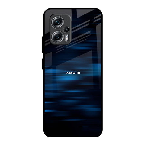 Blue Rough Abstract Redmi K50i 5G Glass Back Cover Online