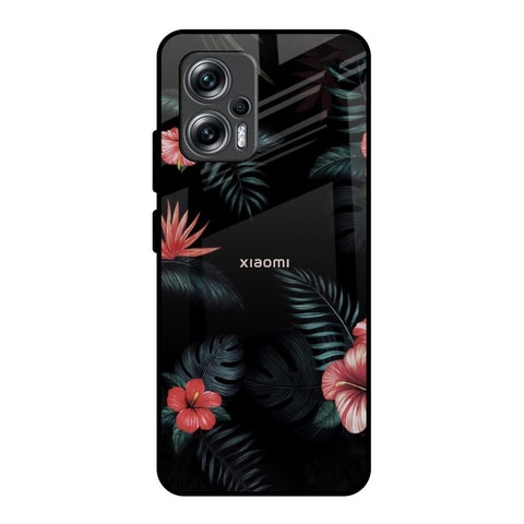 Tropical Art Flower Redmi K50i 5G Glass Back Cover Online