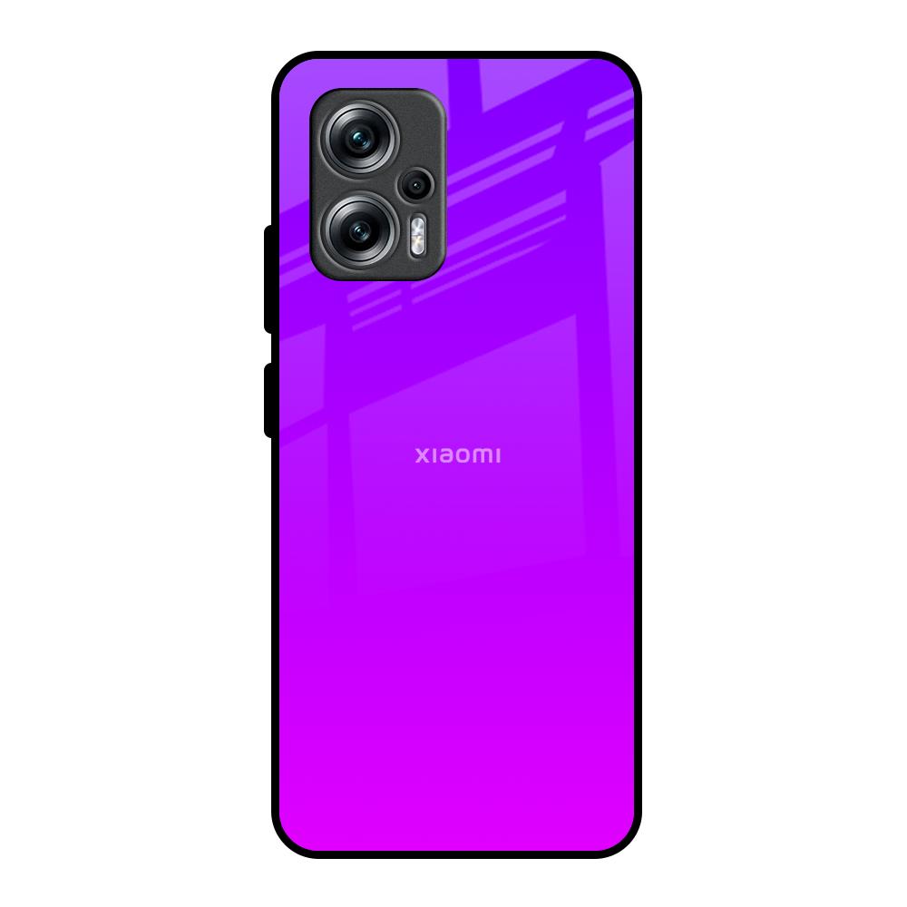 Purple Pink Redmi K50i 5G Glass Back Cover Online