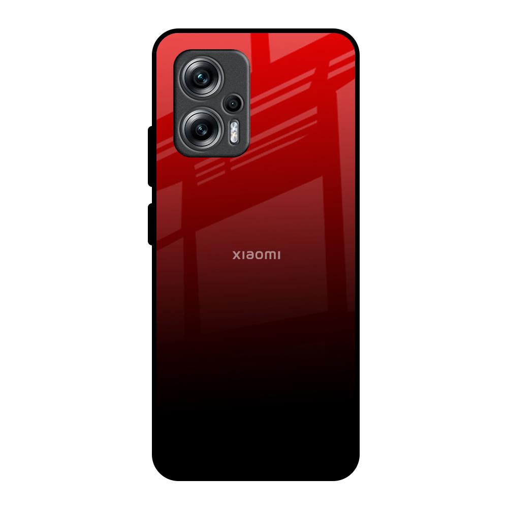 Maroon Faded Redmi K50i 5G Glass Back Cover Online