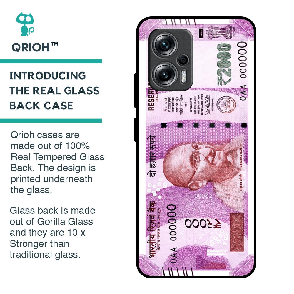 Stock Out Currency Glass Case for Redmi K50i 5G