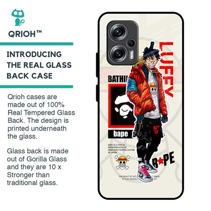 Bape Luffy Glass Case for Redmi K50i 5G