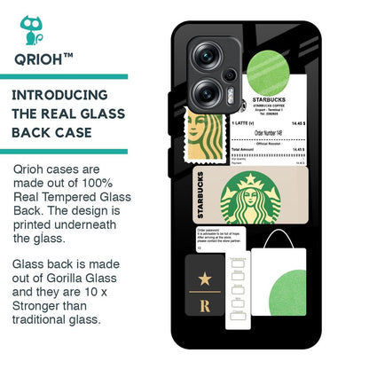 Coffee Latte Glass Case for Redmi K50i 5G