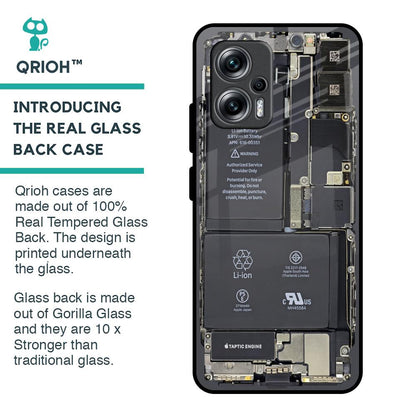 Skeleton Inside Glass Case for Redmi K50i 5G