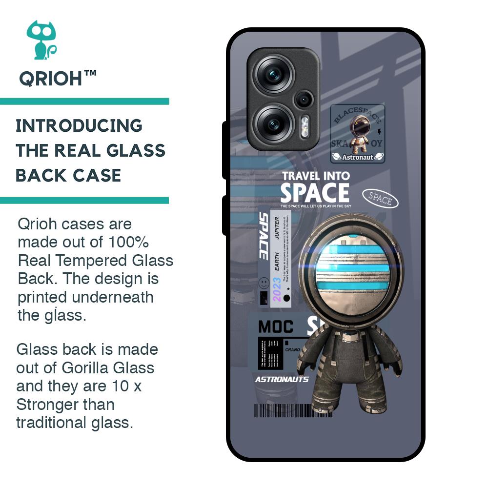 Space Travel Glass Case for Redmi K50i 5G