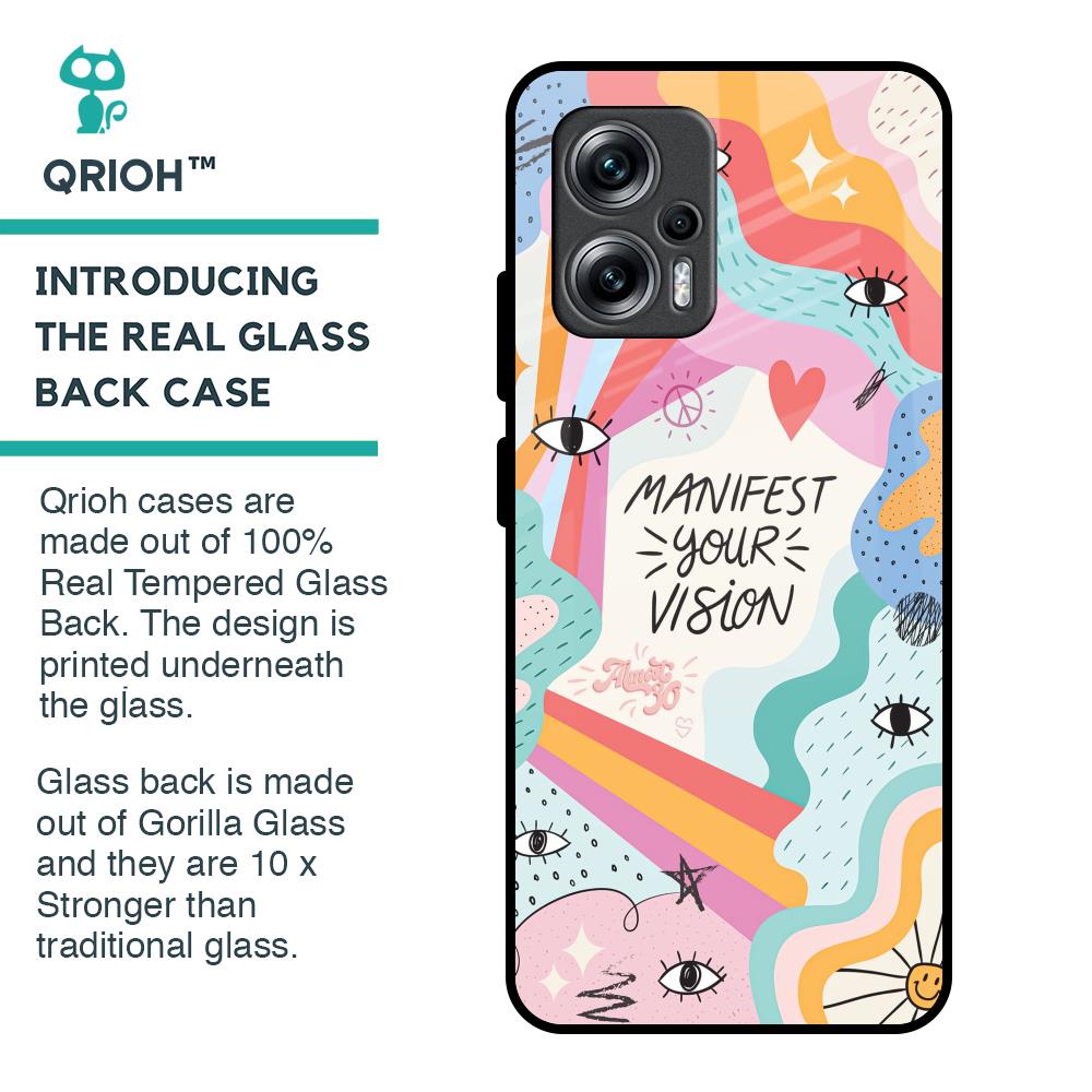 Vision Manifest Glass Case for Redmi K50i 5G