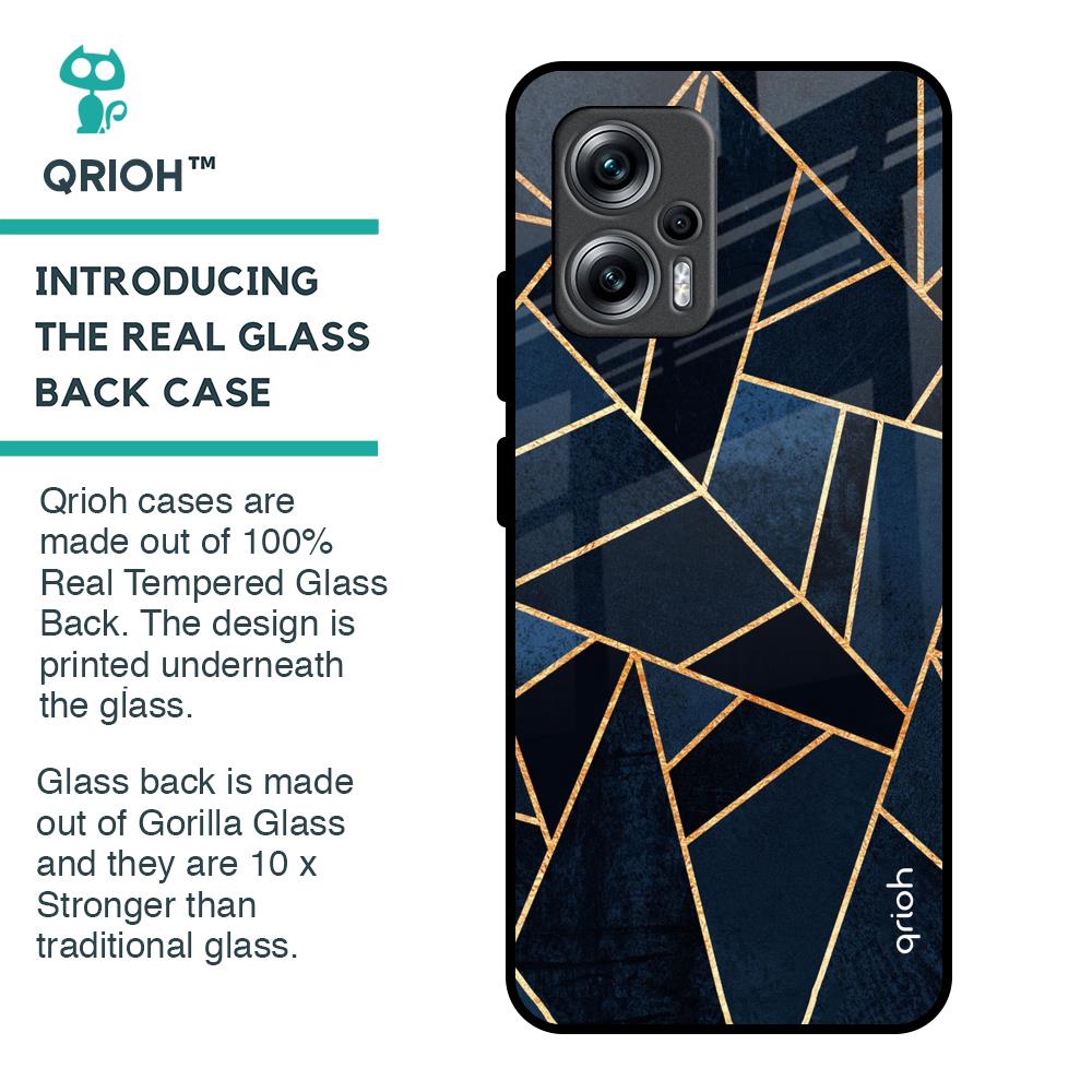 Abstract Tiles Glass Case for Redmi K50i 5G