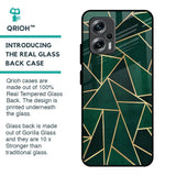 Abstract Green Glass Case For Redmi K50i 5G