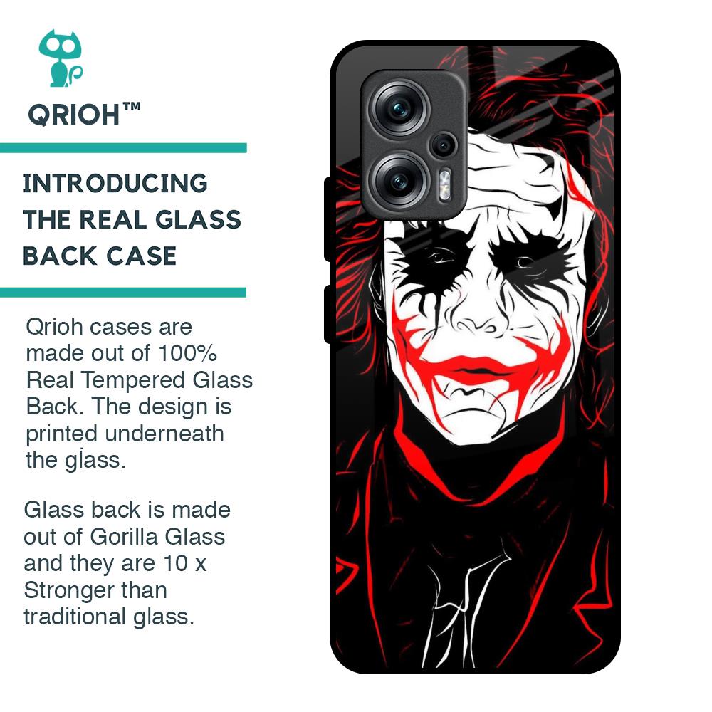Life In Dark Glass Case For Redmi K50i 5G