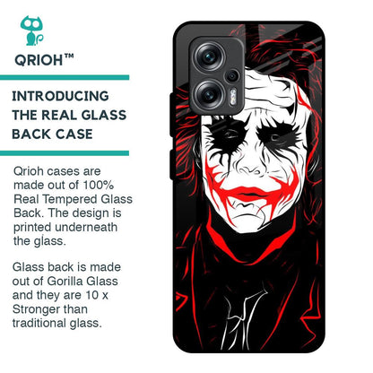 Life In Dark Glass Case For Redmi K50i 5G