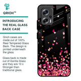 Heart Rain Fall Glass Case For Redmi K50i 5G