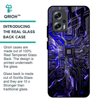 Techno Color Pattern Glass Case For Redmi K50i 5G