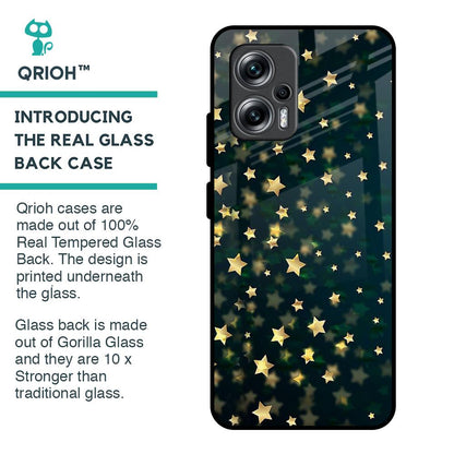Dazzling Stars Glass Case For Redmi K50i 5G