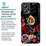 Floral Decorative Glass Case For Redmi K50i 5G