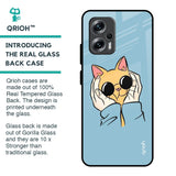 Adorable Cute Kitty Glass Case For Redmi K50i 5G