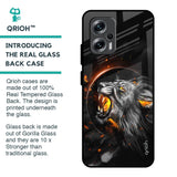 Aggressive Lion Glass Case for Redmi K50i 5G