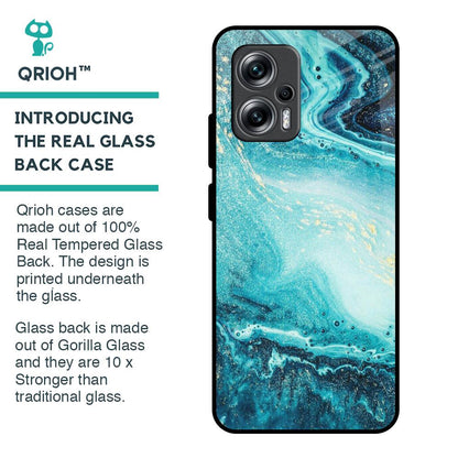 Sea Water Glass Case for Redmi K50i 5G