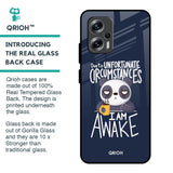 Struggling Panda Glass Case for Redmi K50i 5G