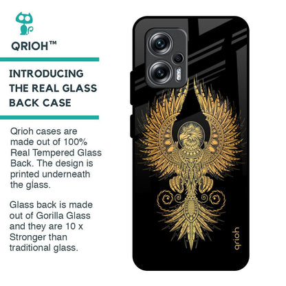 Mythical Phoenix Art Glass Case for Redmi K50i 5G