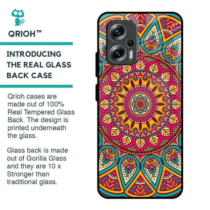 Elegant Mandala Glass Case for Redmi K50i 5G
