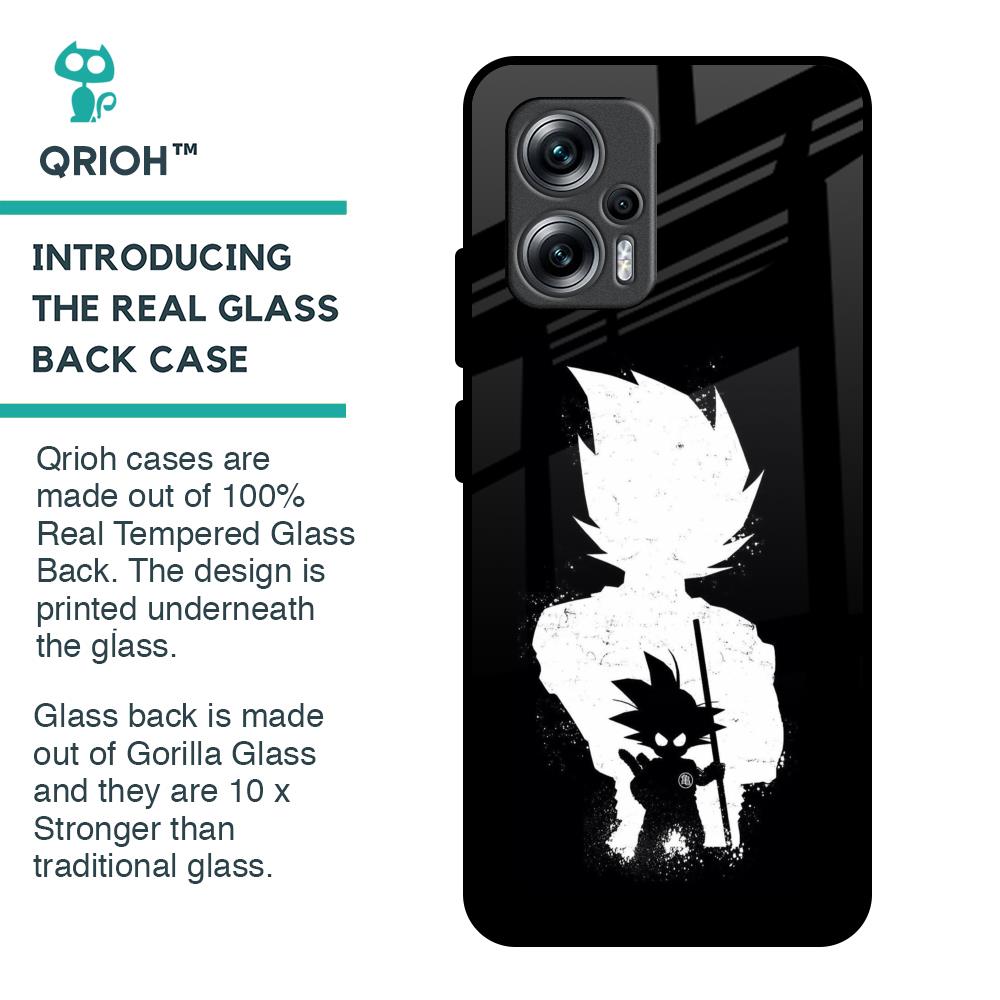 Monochrome Goku Glass Case for Redmi K50i 5G
