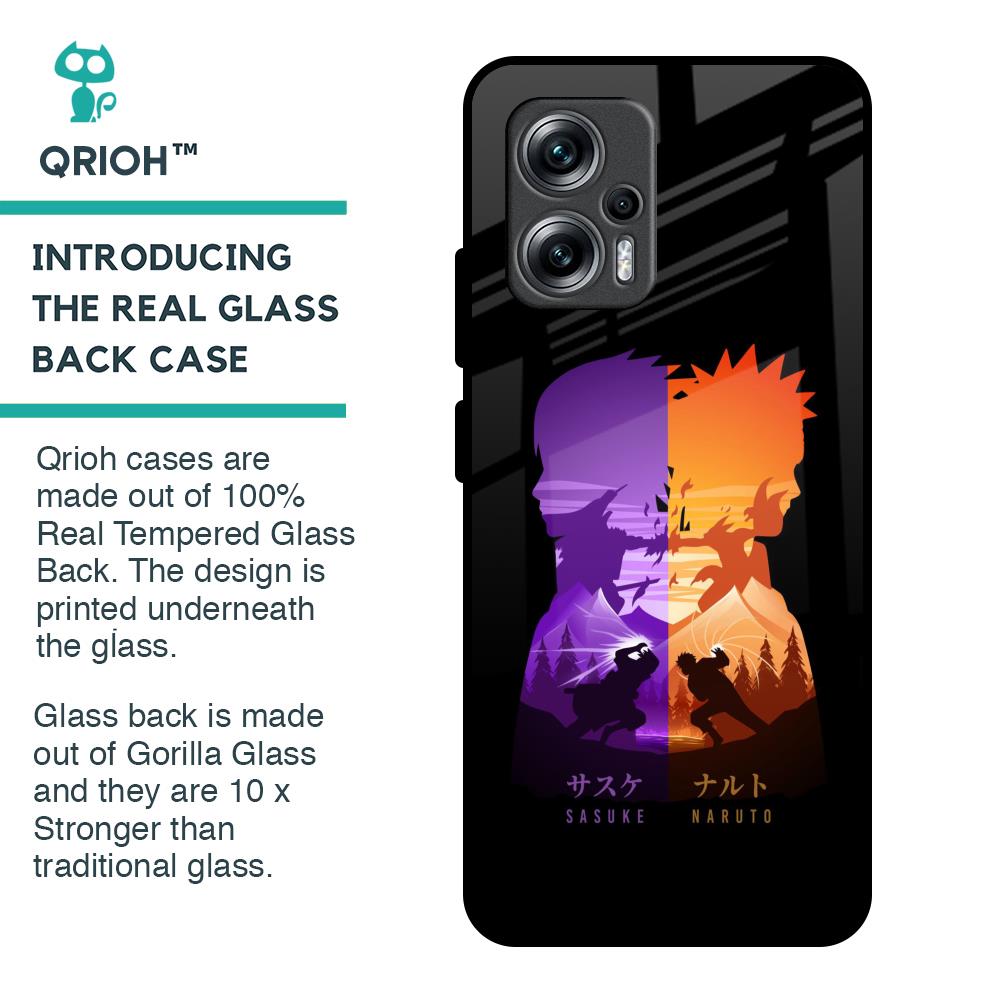 Minimalist Anime Glass Case for Redmi K50i 5G