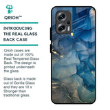 Blue Cool Marble Glass Case for Redmi K50i 5G